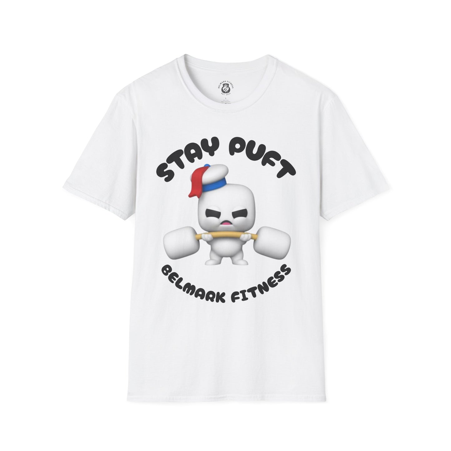 Stay Puft Fitness Unisex Softstyle T-Shirt | Funny Gym Tee, Workout Apparel, Fitness Gift, Activewear, Cute Exercise Shirt