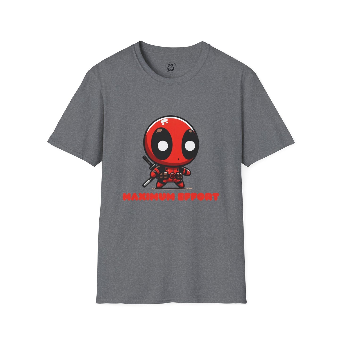 Cute Cartoon Maximum Effort T-Shirt, Unisex Graphic Tee, Perfect for Comic Fans, Birthday Gift, Everyday Wear, Casual Style