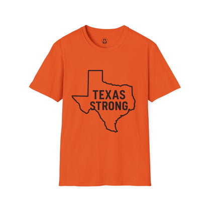 Texas Strong T-Shirt, Unisex Tee, Softstyle Shirt, Casual Wear, Texas Pride, Gift for Texans, Texas Independence Day