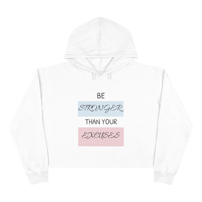 Empowering Crop Hoodie, Fitness Sweatshirt, Inspirational Apparel, Motivational Gym Clothing, Workout Outfit, Exercise Gift