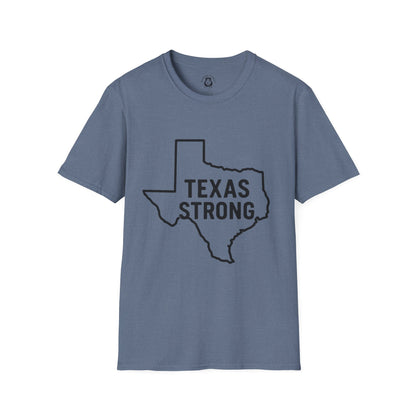 Texas Strong T-Shirt, Unisex Tee, Softstyle Shirt, Casual Wear, Texas Pride, Gift for Texans, Texas Independence Day