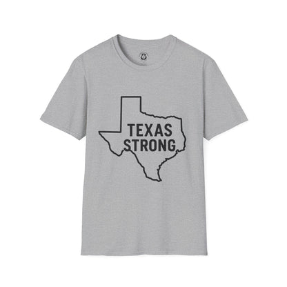 Texas Strong T-Shirt, Unisex Tee, Softstyle Shirt, Casual Wear, Texas Pride, Gift for Texans, Texas Independence Day
