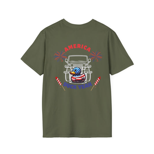Patriotic Duck Tee — "America Duck Yeah" Graphic T-Shirt