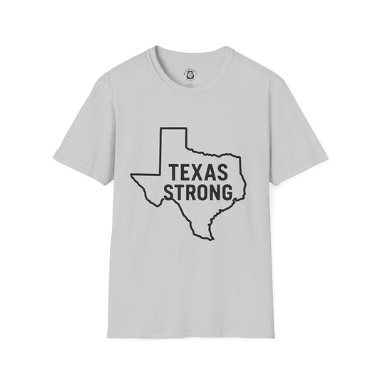 Texas Strong T-Shirt, Unisex Tee, Softstyle Shirt, Casual Wear, Texas Pride, Gift for Texans, Texas Independence Day