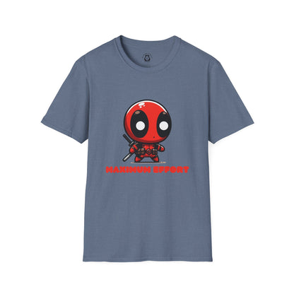 Cute Cartoon Maximum Effort T-Shirt, Unisex Graphic Tee, Perfect for Comic Fans, Birthday Gift, Everyday Wear, Casual Style