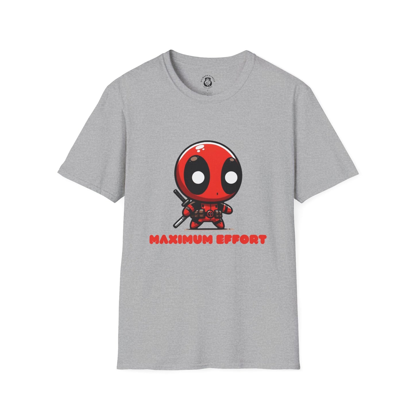 Cute Cartoon Maximum Effort T-Shirt, Unisex Graphic Tee, Perfect for Comic Fans, Birthday Gift, Everyday Wear, Casual Style