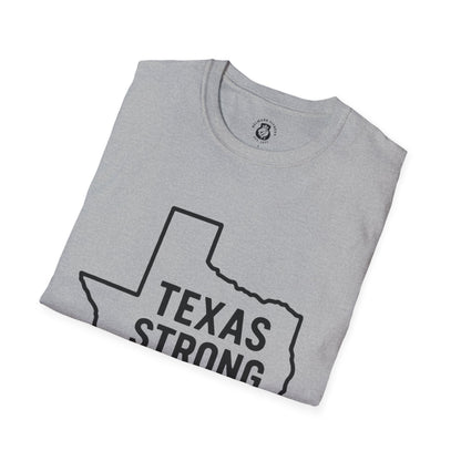 Texas Strong T-Shirt, Unisex Tee, Softstyle Shirt, Casual Wear, Texas Pride, Gift for Texans, Texas Independence Day