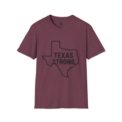 Texas Strong T-Shirt, Unisex Tee, Softstyle Shirt, Casual Wear, Texas Pride, Gift for Texans, Texas Independence Day