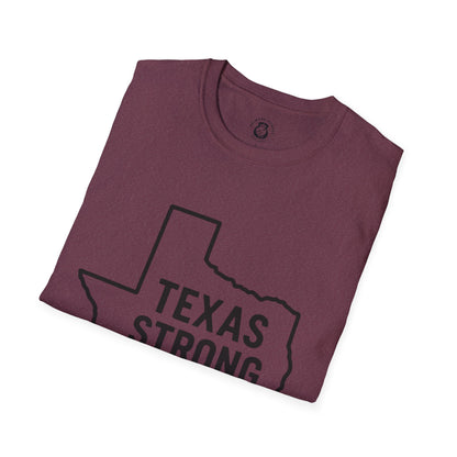 Texas Strong T-Shirt, Unisex Tee, Softstyle Shirt, Casual Wear, Texas Pride, Gift for Texans, Texas Independence Day