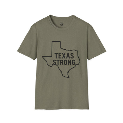 Texas Strong T-Shirt, Unisex Tee, Softstyle Shirt, Casual Wear, Texas Pride, Gift for Texans, Texas Independence Day